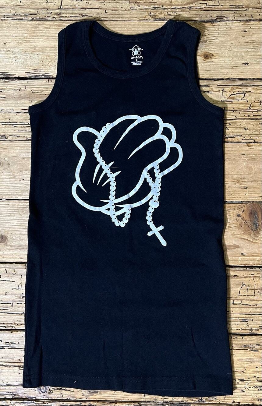 Ghast Women’s Size S Black Praying Hands Tank